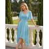 image:imageBeryLove Cocktail Formal Party Dress Bridesmaid Wedding Guest A Line Lace Elegant Flowy Prom DressesLight Blue