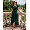 image:imageBeryLove Formal Dresses for Women 2026 Wedding Guest with Slit Cocktail Elegant Lace Long Prom DressDarkgreen