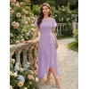 image:imageBeryLove Formal Dresses for Women 2026 Wedding Guest with Slit Cocktail Elegant Lace Long Prom DressLavender