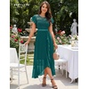 image:imageBeryLove Formal Dresses for Women 2026 Wedding Guest with Slit Cocktail Elegant Lace Long Prom DressPeacockgreen