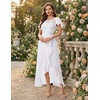 image:imageBeryLove Formal Dresses for Women 2026 Wedding Guest with Slit Cocktail Elegant Lace Long Prom DressWhite