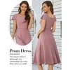image:imageBeryLove Prom Dress for Teens Sequin Formal Party Dress with Flutter Short Sleeves for Wedding amp Cocktail Evening EventsBlush