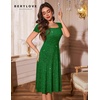 image:imageBeryLove Prom Dress for Teens Sequin Formal Party Dress with Flutter Short Sleeves for Wedding amp Cocktail Evening EventsDarkgreen