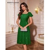 image:imageBeryLove Prom Dress for Teens Sequin Formal Party Dress with Flutter Short Sleeves for Wedding amp Cocktail Evening EventsDarkgreen