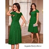 image:imageBeryLove Prom Dress for Teens Sequin Formal Party Dress with Flutter Short Sleeves for Wedding amp Cocktail Evening EventsDarkgreen