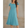 image:imageBeryLove Prom Dress for Teens Sequin Formal Party Dress with Flutter Short Sleeves for Wedding amp Cocktail Evening EventsLight Blue