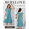 image:imageBeryLove Prom Dress for Teens Sequin Formal Party Dress with Flutter Short Sleeves for Wedding amp Cocktail Evening EventsLight Blue