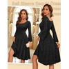 image:imageBeryLove Prom Dress for Teens Sequin Formal Party Dress with Flutter Short Sleeves for Wedding amp Cocktail Evening EventsLong Sleeve Black
