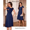 image:imageBeryLove Prom Dress for Teens Sequin Formal Party Dress with Flutter Short Sleeves for Wedding amp Cocktail Evening EventsNavy
