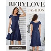 image:imageBeryLove Prom Dress for Teens Sequin Formal Party Dress with Flutter Short Sleeves for Wedding amp Cocktail Evening EventsNavy