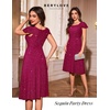 image:imageBeryLove Prom Dress for Teens Sequin Formal Party Dress with Flutter Short Sleeves for Wedding amp Cocktail Evening EventsRose