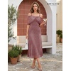image:imageBeryLove Sequin Formal Cocktail Long Dress Evening Wedding Guest Mother of The Bride Dresses with ShawlBlush