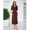 image:imageBeryLove Sequin Formal Cocktail Long Dress Evening Wedding Guest Mother of The Bride Dresses with ShawlBrown