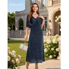 image:imageBeryLove Sequin Formal Cocktail Long Dress Evening Wedding Guest Mother of The Bride Dresses with ShawlNavy