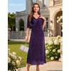 image:imageBeryLove Sequin Formal Cocktail Long Dress Evening Wedding Guest Mother of The Bride Dresses with ShawlPurple