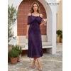 image:imageBeryLove Sequin Formal Cocktail Long Dress Evening Wedding Guest Mother of The Bride Dresses with ShawlPurple