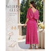 image:imageBeryLove Sequin Formal Cocktail Long Dress Evening Wedding Guest Mother of The Bride Dresses with ShawlRose
