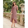 image:imageBeryLove Sequin Formal Cocktail Wedding Guest Dress Summer Prom Sparkly Party Evening Gowns Ruffle Hi Low Midi DressesBlush