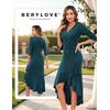 image:imageBeryLove Sequin Formal Cocktail Wedding Guest Dress Summer Prom Sparkly Party Evening Gowns Ruffle Hi Low Midi DressesDustyblue