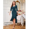 image:imageBeryLove Sequin Formal Cocktail Wedding Guest Dress Summer Prom Sparkly Party Evening Gowns Ruffle Hi Low Midi DressesDustyblue