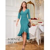 image:imageBeryLove Sequin Formal Cocktail Wedding Guest Dress Summer Prom Sparkly Party Evening Gowns Ruffle Hi Low Midi DressesLightblue