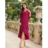 image:imageBeryLove Sequin Formal Cocktail Wedding Guest Dress Summer Prom Sparkly Party Evening Gowns Ruffle Hi Low Midi DressesRose