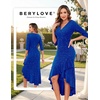 image:imageBeryLove Sequin Formal Cocktail Wedding Guest Dress Summer Prom Sparkly Party Evening Gowns Ruffle Hi Low Midi DressesRoyalblue