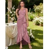 image:imageBeryLove Sequin Formal Wedding Guest Prom Cocktail Party Long Ruffle Dresses Sparkly Evening Mother of The Bride DressBlush