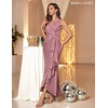 image:imageBeryLove Sequin Formal Wedding Guest Prom Cocktail Party Long Ruffle Dresses Sparkly Evening Mother of The Bride DressBlush