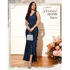 image:imageBeryLove Sequin Formal Wedding Guest Prom Cocktail Party Long Ruffle Dresses Sparkly Evening Mother of The Bride DressNavy
