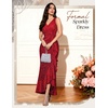 image:imageBeryLove Sequin Formal Wedding Guest Prom Cocktail Party Long Ruffle Dresses Sparkly Evening Mother of The Bride DressRed