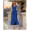 image:imageBeryLove Sequin Formal Wedding Guest Prom Cocktail Party Long Ruffle Dresses Sparkly Evening Mother of The Bride DressRoyalblue