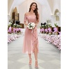 image:imageBeryLove Sequin Formal Wedding Guest Prom Party Dress Off Shoulder Cocktail Sparkly Midi Evening DressBlush