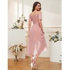 image:imageBeryLove Sequin Formal Wedding Guest Prom Party Dress Off Shoulder Cocktail Sparkly Midi Evening DressBlush