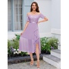 image:imageBeryLove Sequin Formal Wedding Guest Prom Party Dress Off Shoulder Cocktail Sparkly Midi Evening DressLavender
