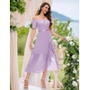 image:imageBeryLove Sequin Formal Wedding Guest Prom Party Dress Off Shoulder Cocktail Sparkly Midi Evening DressLavender