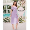 image:imageBeryLove Sequin Formal Wedding Guest Prom Party Dress Off Shoulder Cocktail Sparkly Midi Evening DressLavender