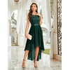 image:imageBeryLove Summer Wedding Guest Formal Cocktail Dresses Sequin Prom Party Lace High Low Bridesmaid Elegant DressDarkgreen Sequin