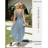 image:imageBeryLove Summer Wedding Guest Formal Cocktail Dresses Sequin Prom Party Lace High Low Bridesmaid Elegant DressGrey Blue