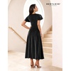 image:imageBeryLove Women Sequin Formal Party Dress Wedding Guest Cocktail Long Evening DressesBlack Ruffle