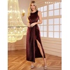 image:imageBeryLove Womens Formal Sequin Wedding Guest Dress Sparkly Long Prom Evening DressesBurgundy
