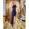 image:imageBeryLove Womens Formal Sequin Wedding Guest Dress Sparkly Long Prom Evening DressesPurple