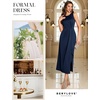 image:imageBeryLove Womens Formal Wedding Guest Slit Dress Classy Sleeveless Long Prom Gala DressesNavy