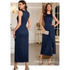 image:imageBeryLove Womens Formal Wedding Guest Slit Dress Classy Sleeveless Long Prom Gala DressesNavy