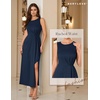 image:imageBeryLove Womens Formal Wedding Guest Slit Dress Classy Sleeveless Long Prom Gala DressesNavy