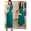 image:imageBeryLove Womens Formal Wedding Guest Slit Dress Classy Sleeveless Long Prom Gala DressesTeal Blue