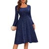 image:imageBeryLove Prom Dress for Teens Sequin Formal Party Dress with Flutter Short Sleeves for Wedding amp Cocktail Evening EventsLong Sleeve Navy