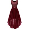 Tulle Sequin Burgundy