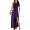image:imageBeryLove Womens Formal Sequin Wedding Guest Dress Sparkly Long Prom Evening DressesPurple