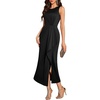 image:imageBeryLove Womens Formal Wedding Guest Slit Dress Classy Sleeveless Long Prom Gala DressesBlack